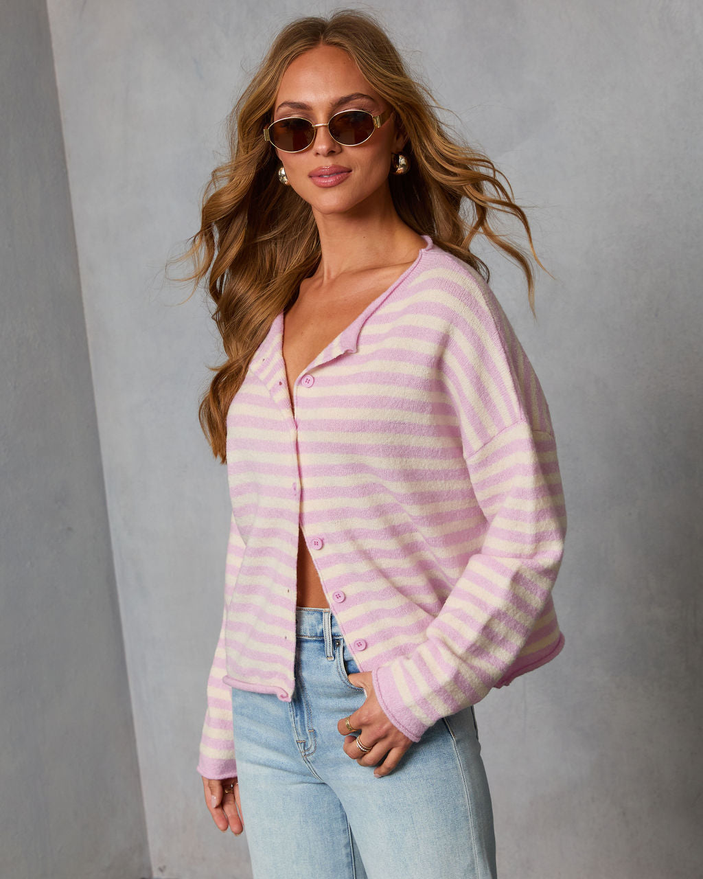 Sicilie Striped Knit Cardigan