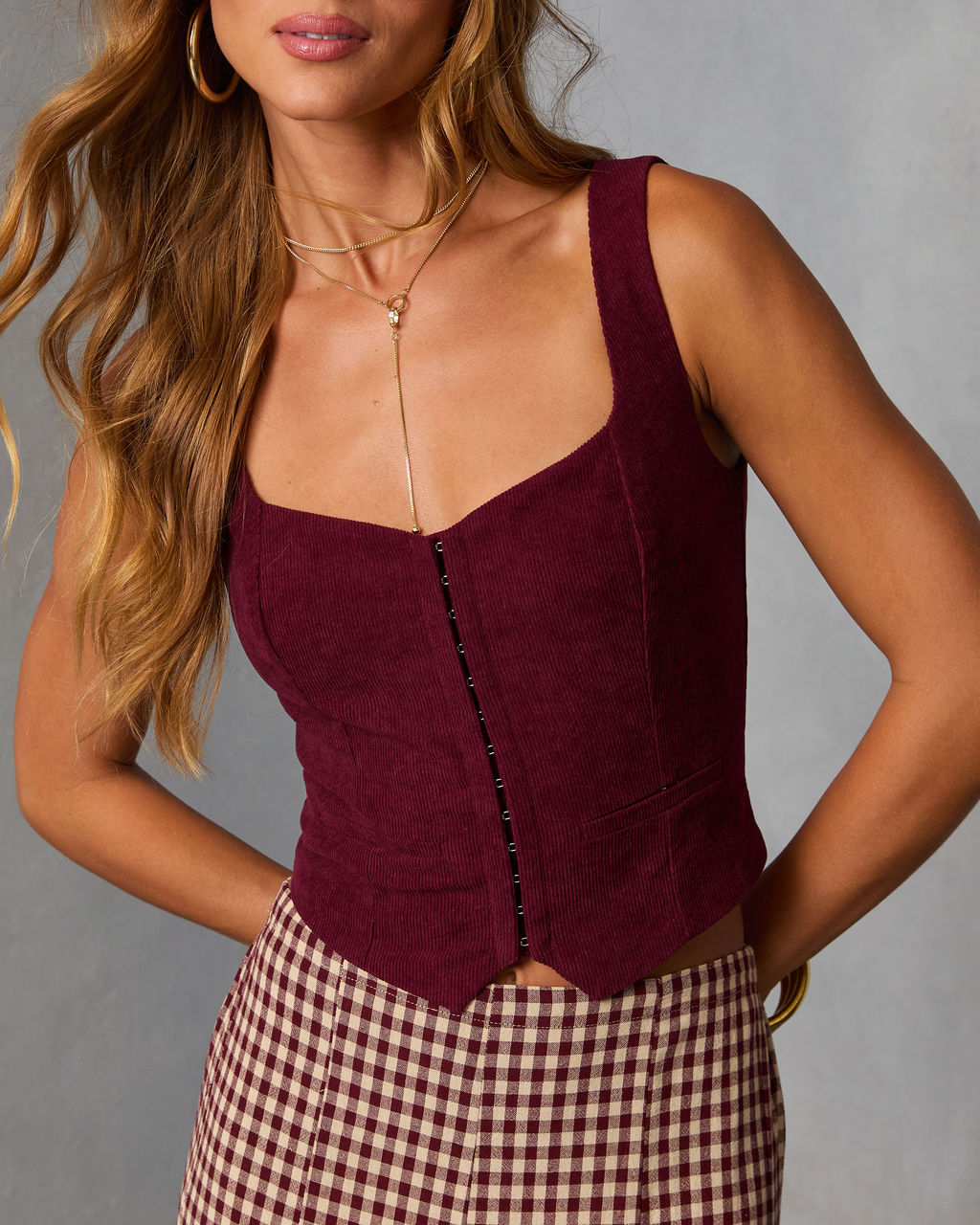 Larklin Corduroy Vest Top