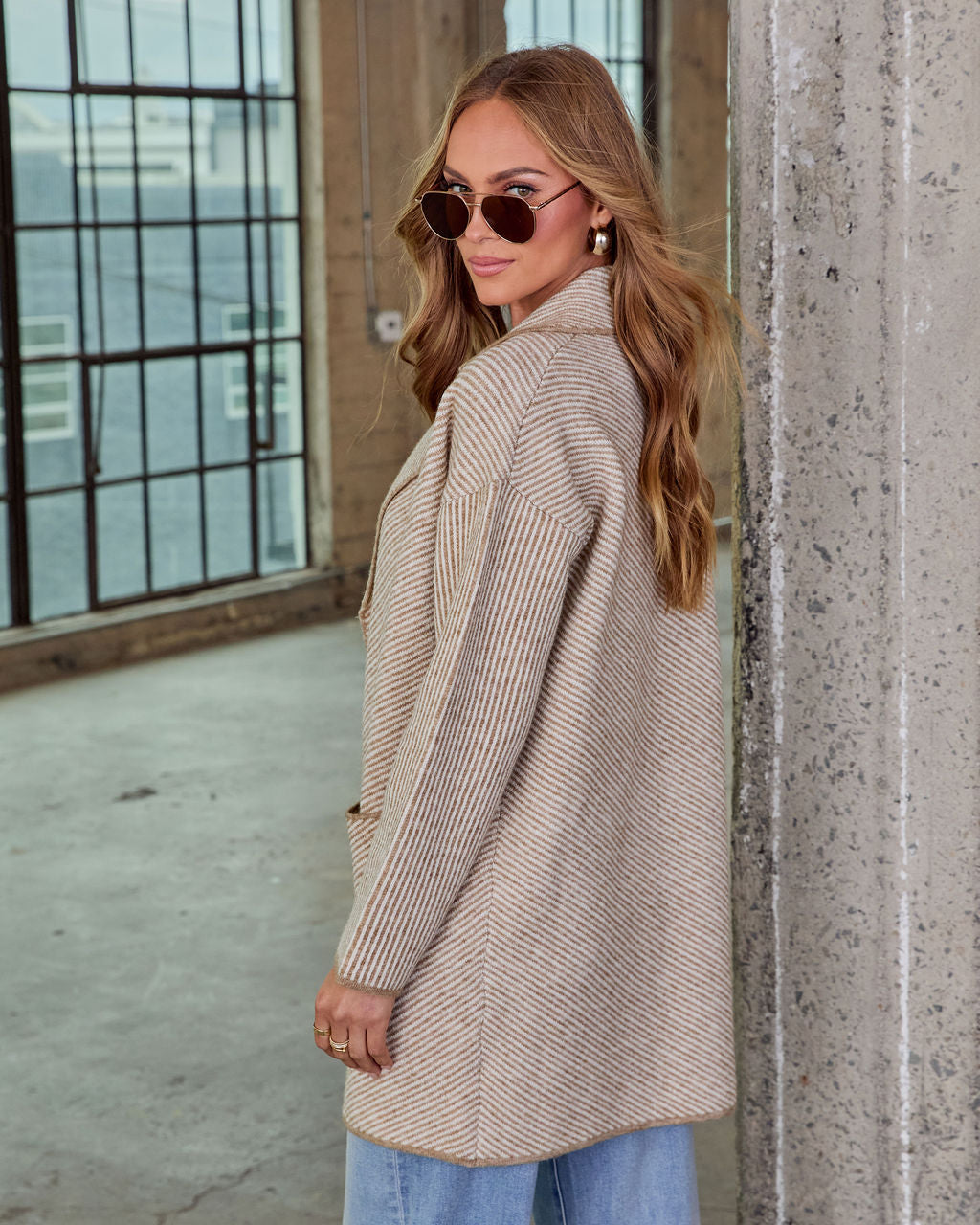 Vellaro Herringbone Knit Cardigan