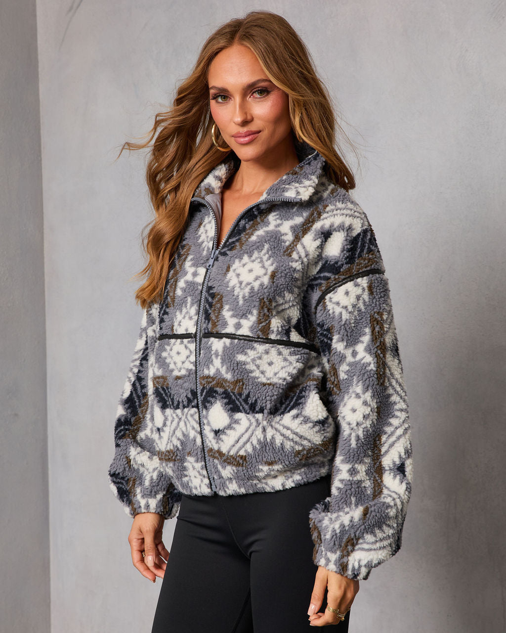 Twinkle Trail Aztec Sherpa Jacket