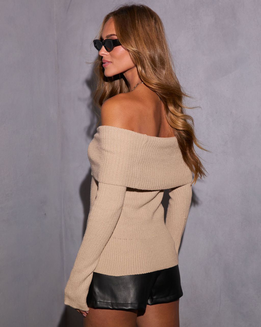 Lucina Knit Off The Shoulder Top
