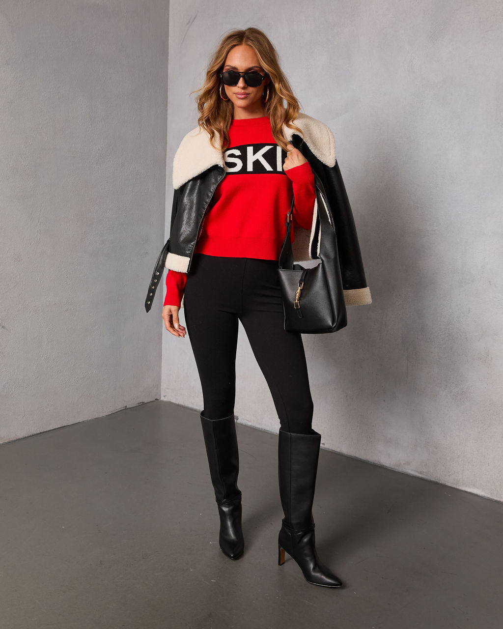Ski Mode Graphic Knit Sweater