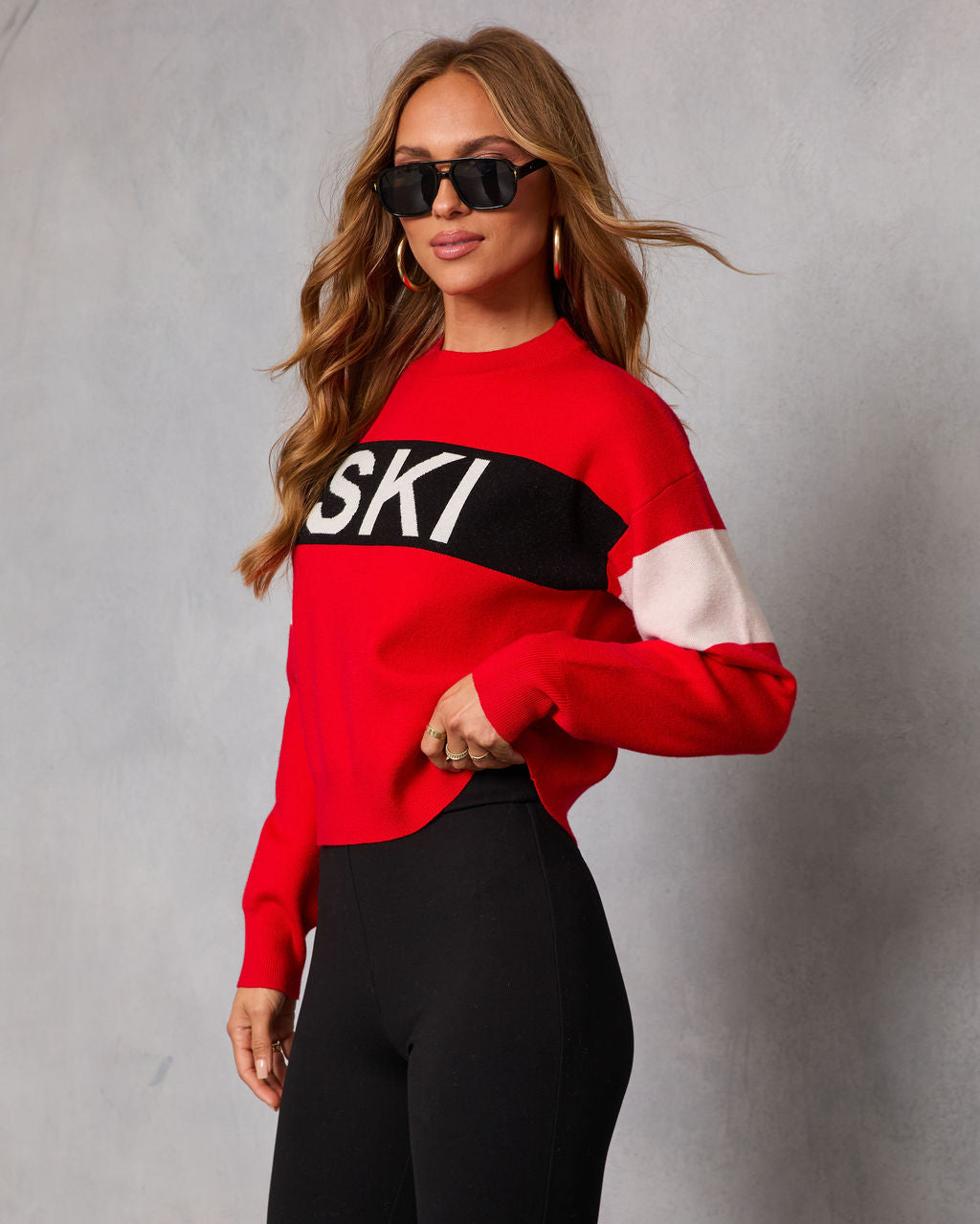 Ski Mode Graphic Knit Sweater