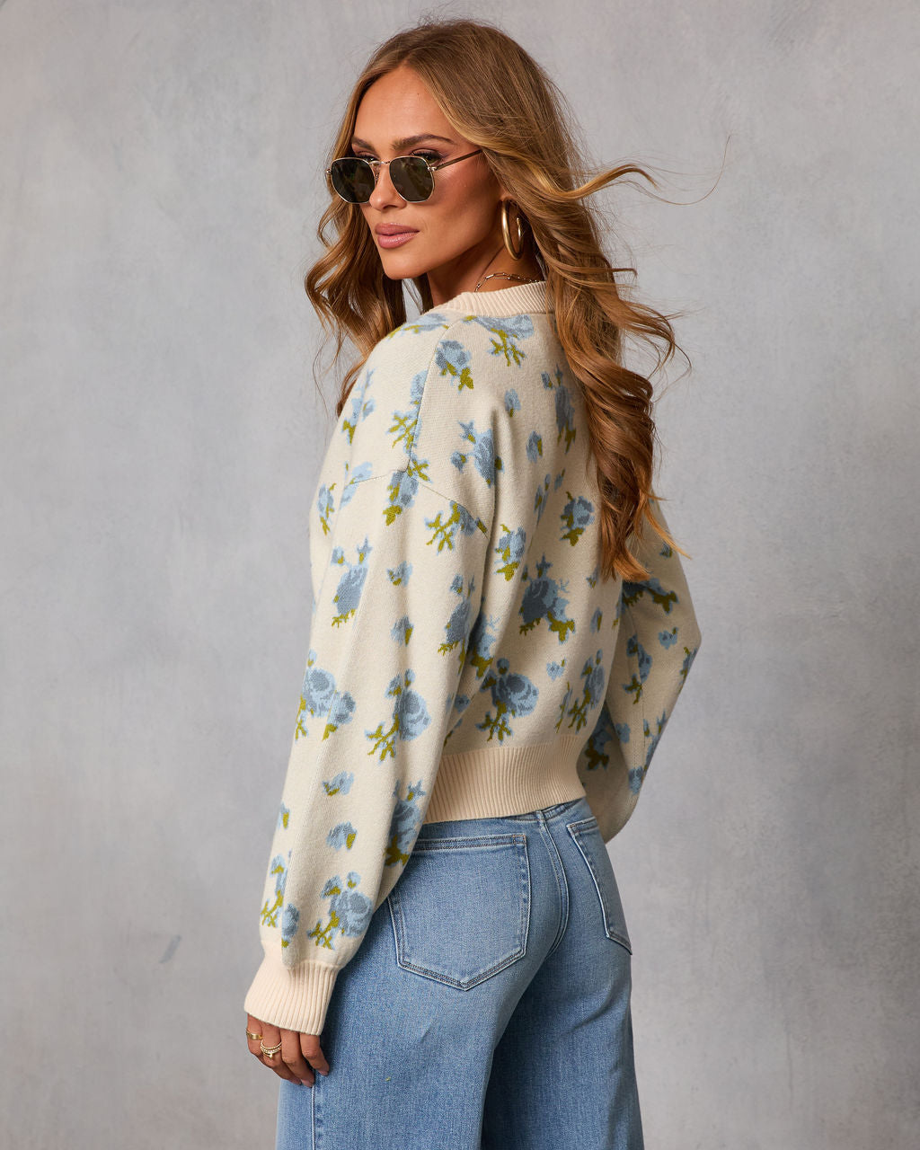 Jhenie Print Knit Cardigan