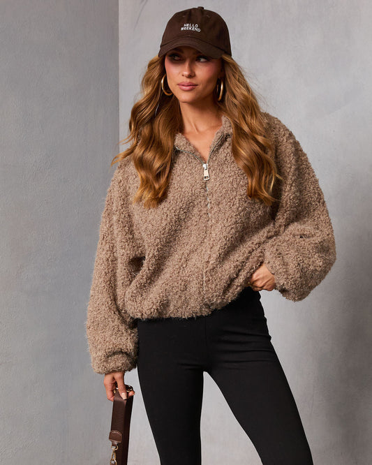 Cuddle Crest Teddy Bomber Jacket