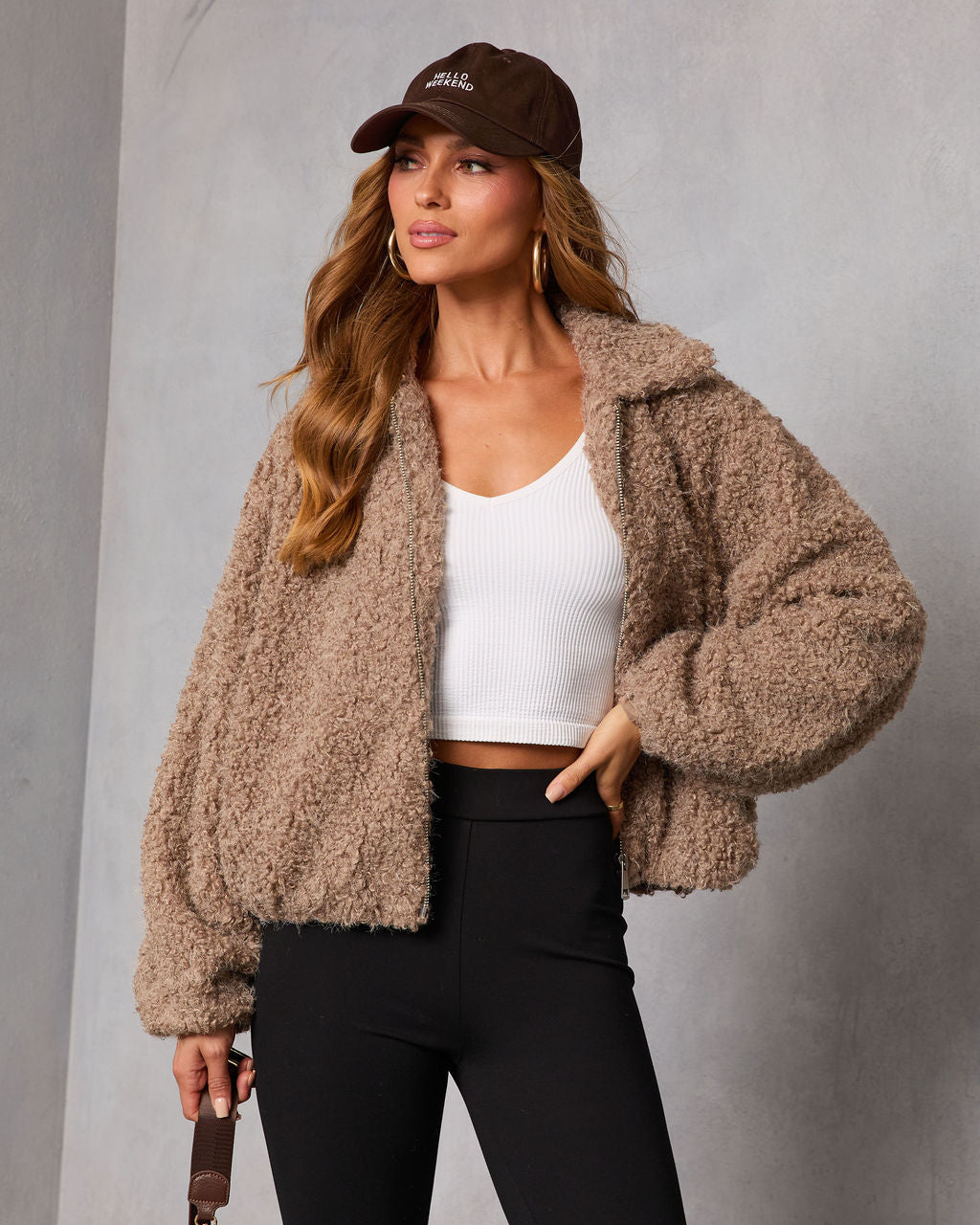 Cuddle Crest Teddy Bomber Jacket