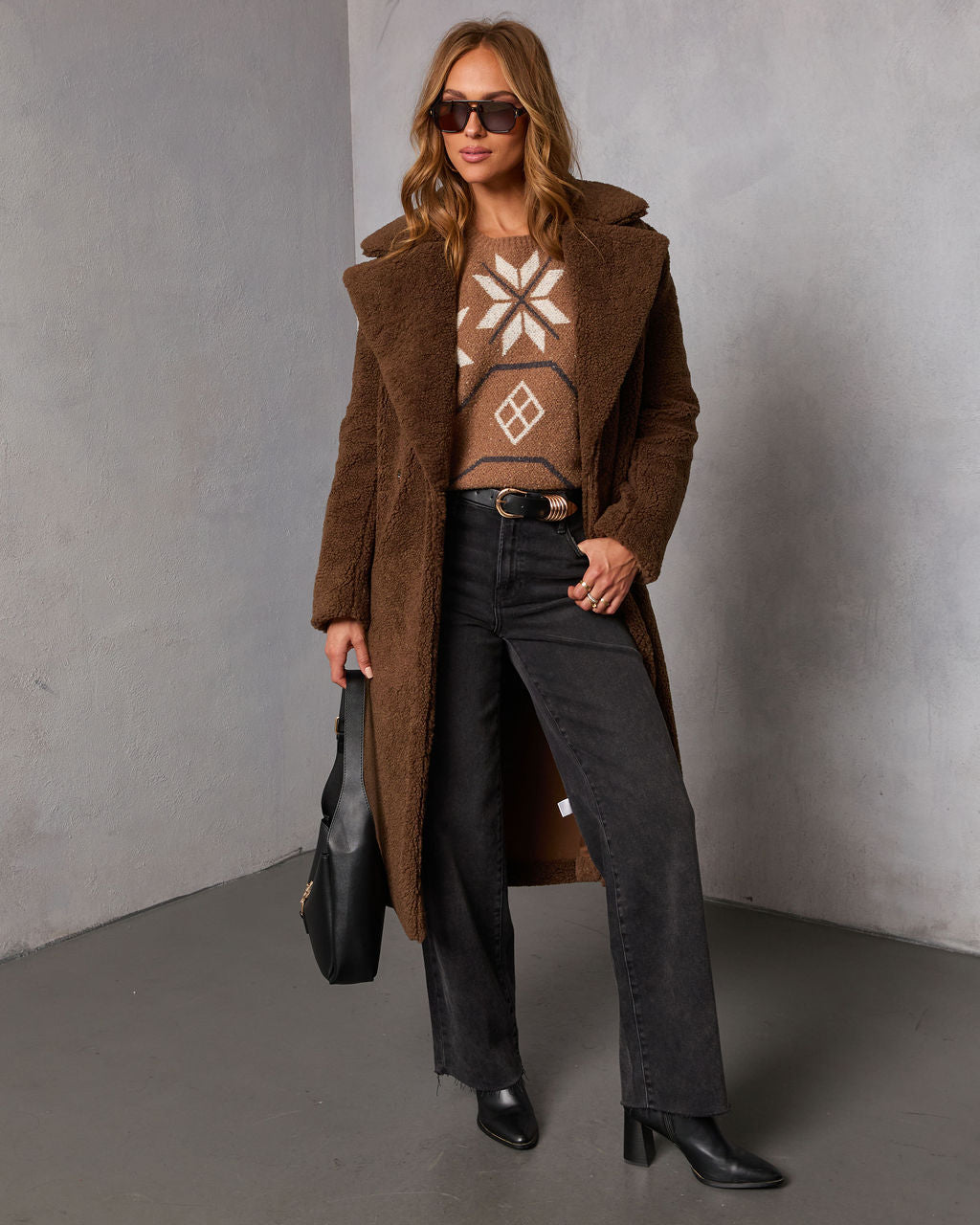 Ice Whisper Knit Fair Isle Snowflake Sweater