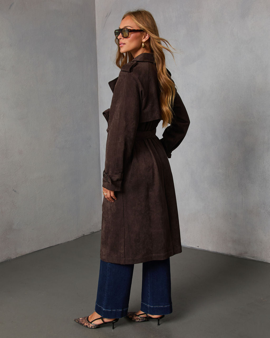 Westray Suede Trench Coat