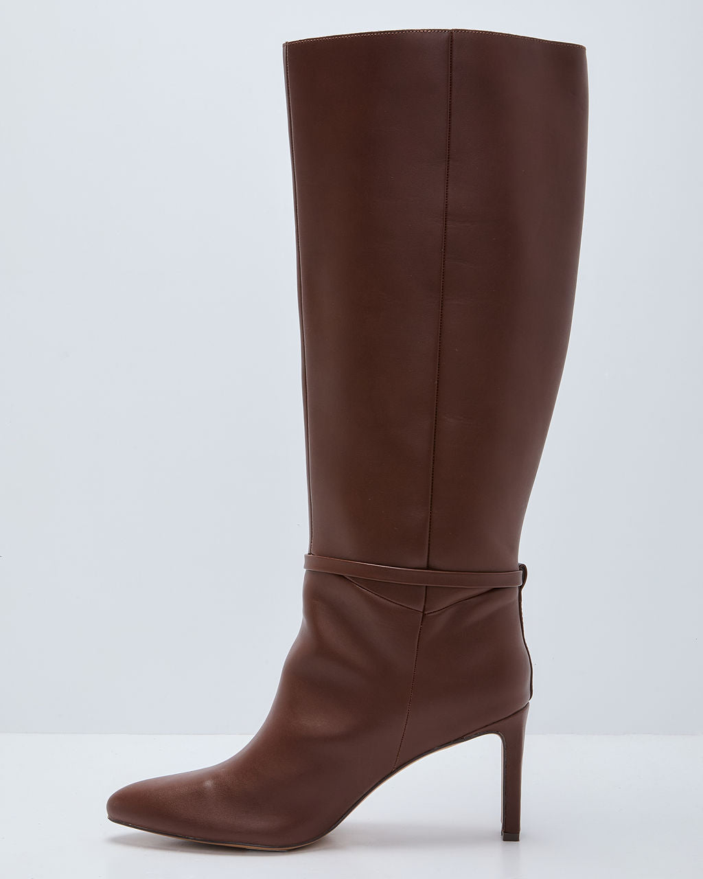 Isobelle Vegan Leather Chain Accent Knee High Boots