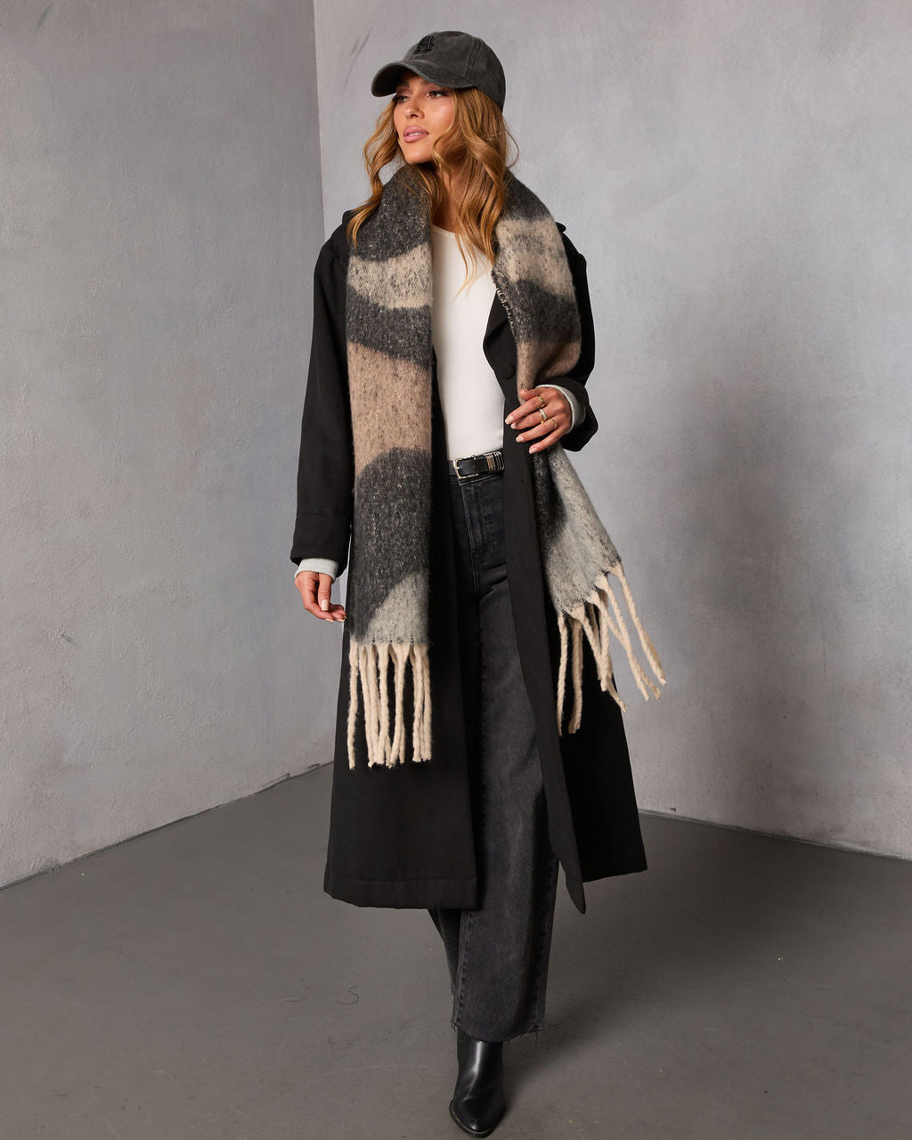 Davison Twofer Hooded Waist Tie Trench Coat