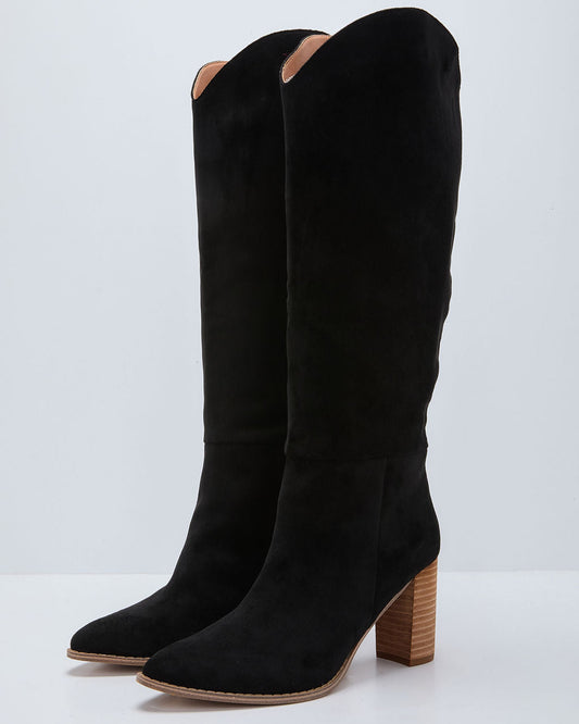 Wilison Faux Suede Knee High Boots