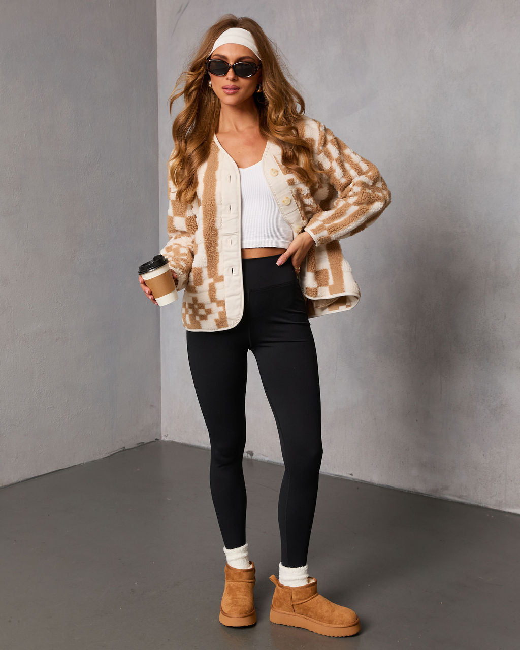 Timeless Form Geometric Sherpa Jacket
