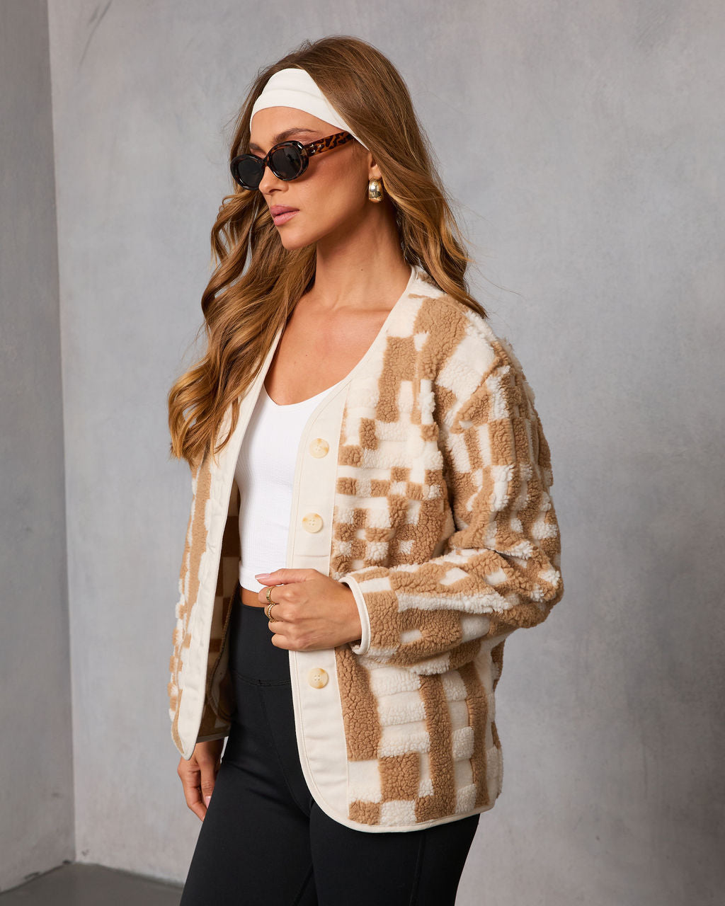 Timeless Form Geometric Sherpa Jacket