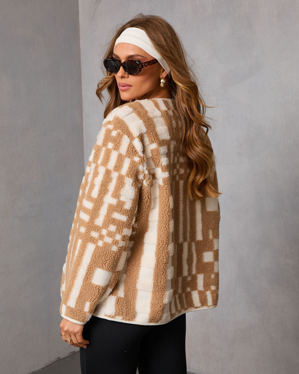 Timeless Form Geometric Sherpa Jacket
