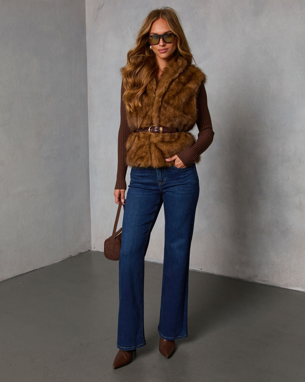 Fireside Embrace Faux Fur Vest