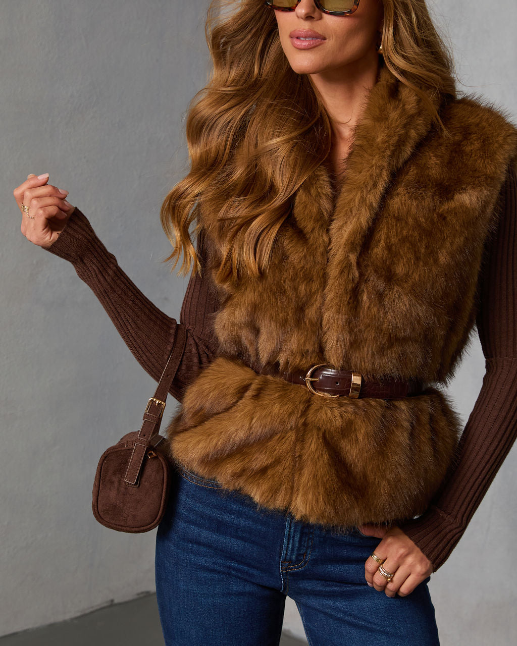Fireside Embrace Faux Fur Vest