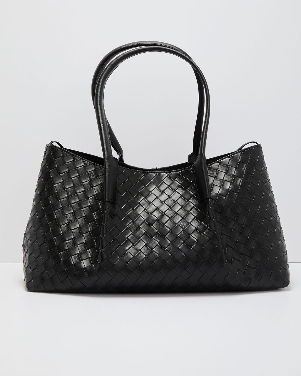 Calisse Textured Woven Vegan Leather Tote