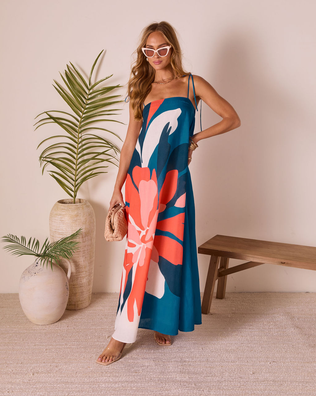 Sunkissed Escape Abstract Maxi Dress