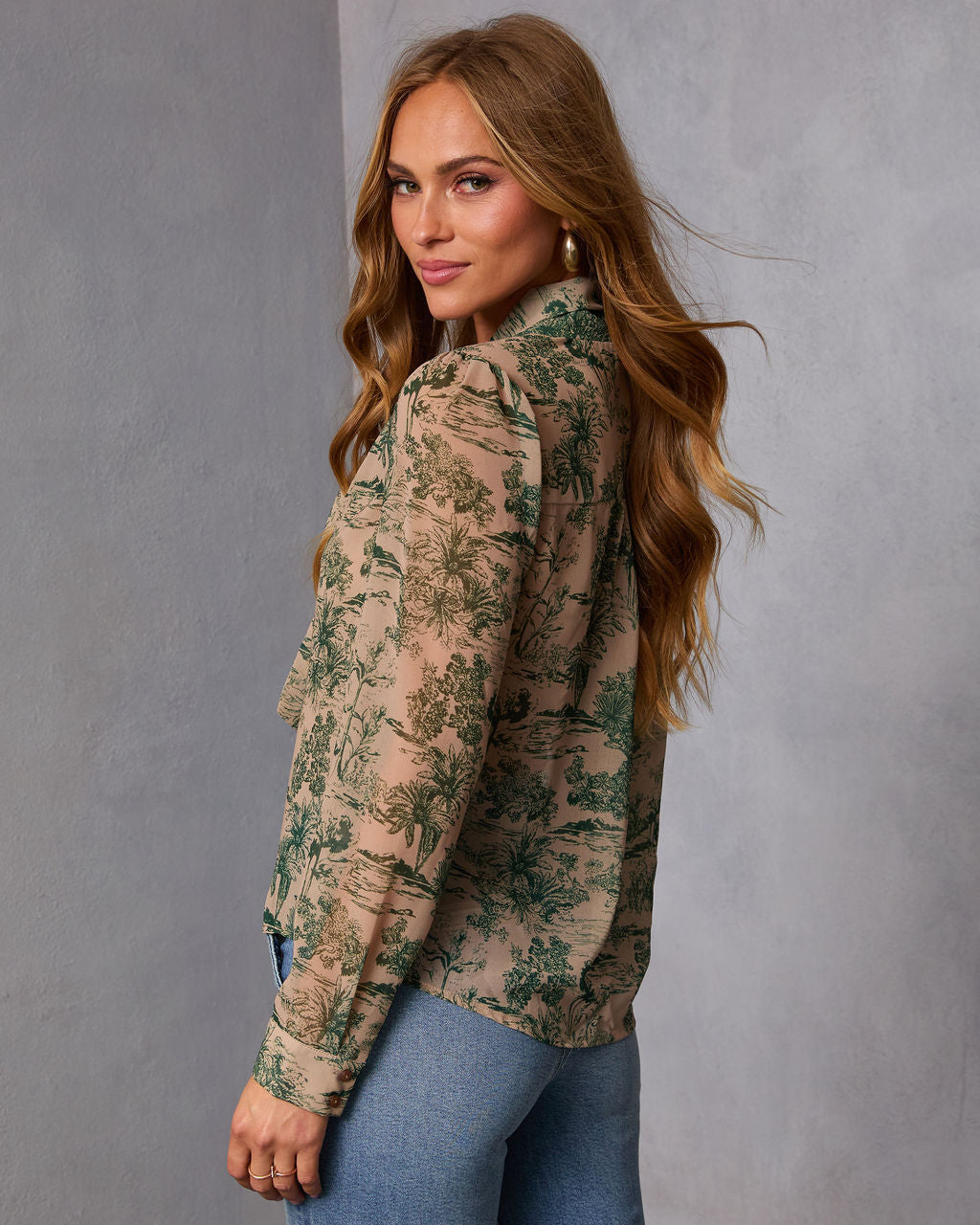 Edenia Abstract Print Blouse