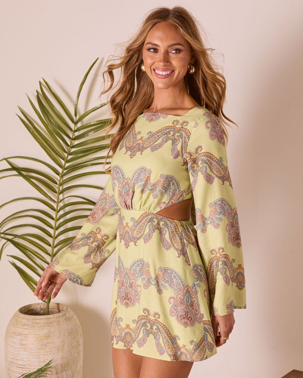 Sunset Jetsetter Abstract Mini Dress