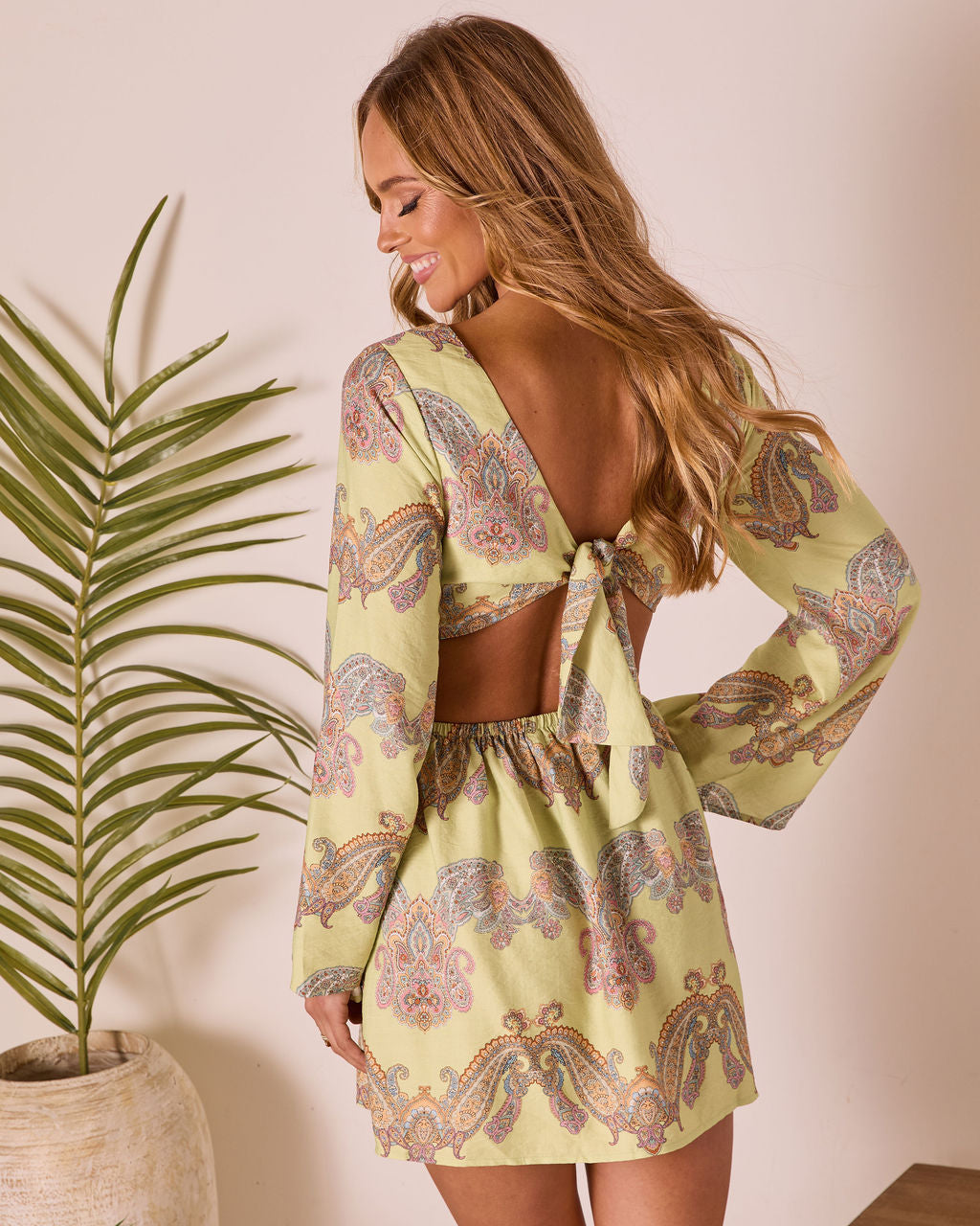 Sunset Jetsetter Abstract Mini Dress