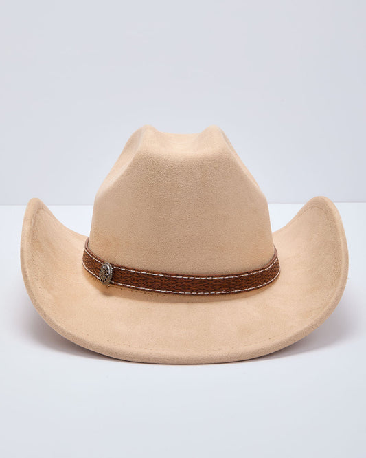Doune Faux Suede Western Hat