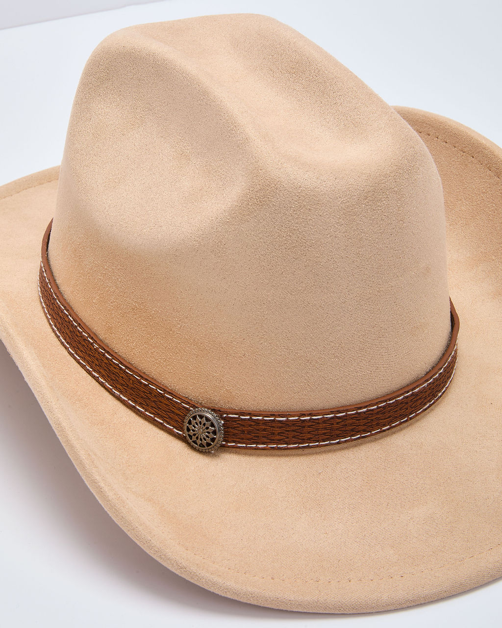 Doune Faux Suede Western Hat