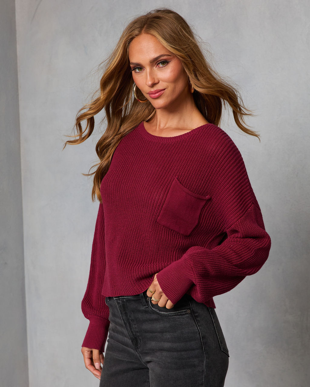Kerry Relaxed Long Sleeve Sweater Top
