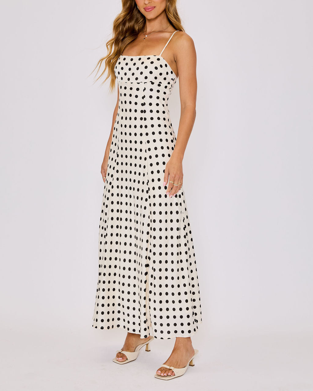 Paulina Polka Dot Maxi Dress