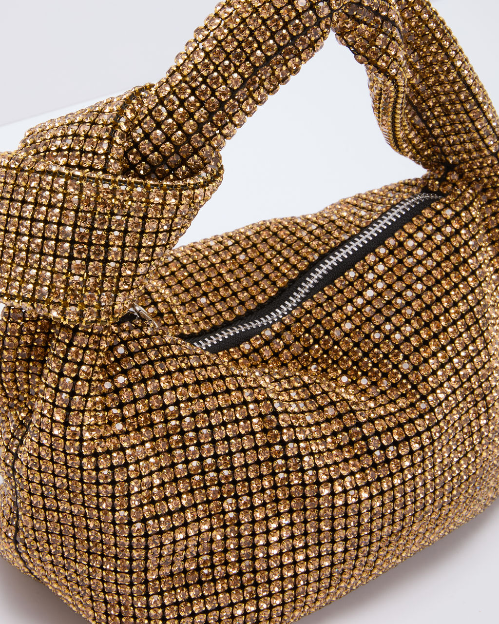 Pure Radiance Knotted Embellished Bag