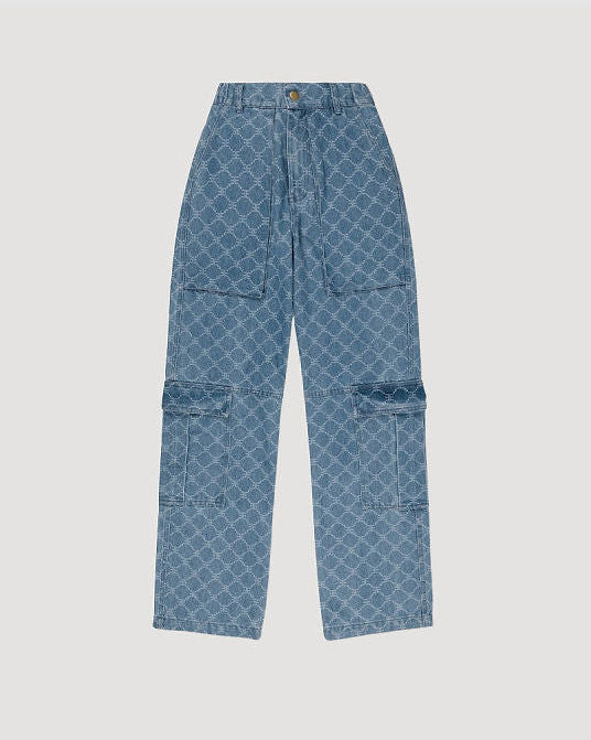 EE Monogram Cargo Jeans