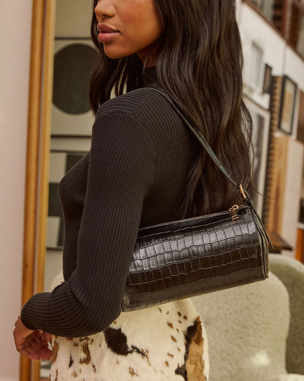 Rueanne Leather Shoulder Bag