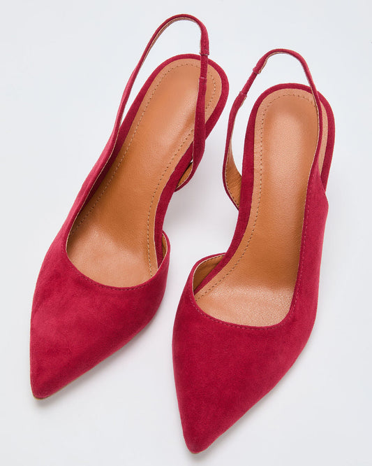 Kessie Suede Slingback Heels