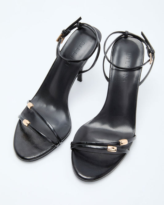 Lenden Gold Hardware Strappy Heels