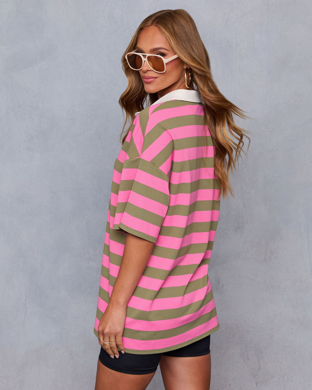 Jesalyn Polo Tunic Top