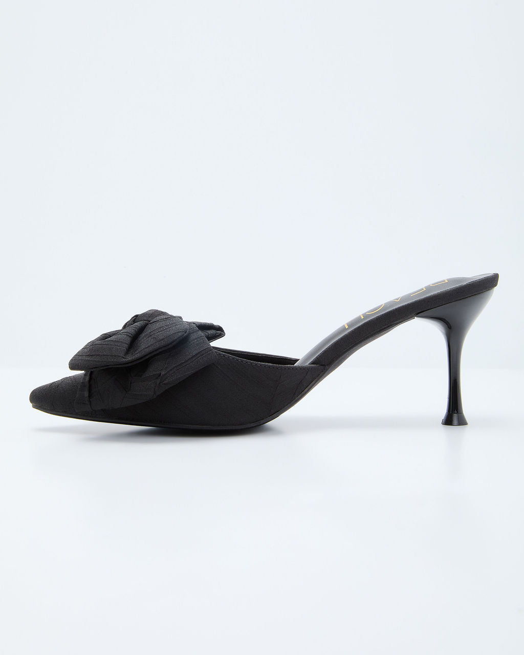 Carmeline Bow Mule Heels