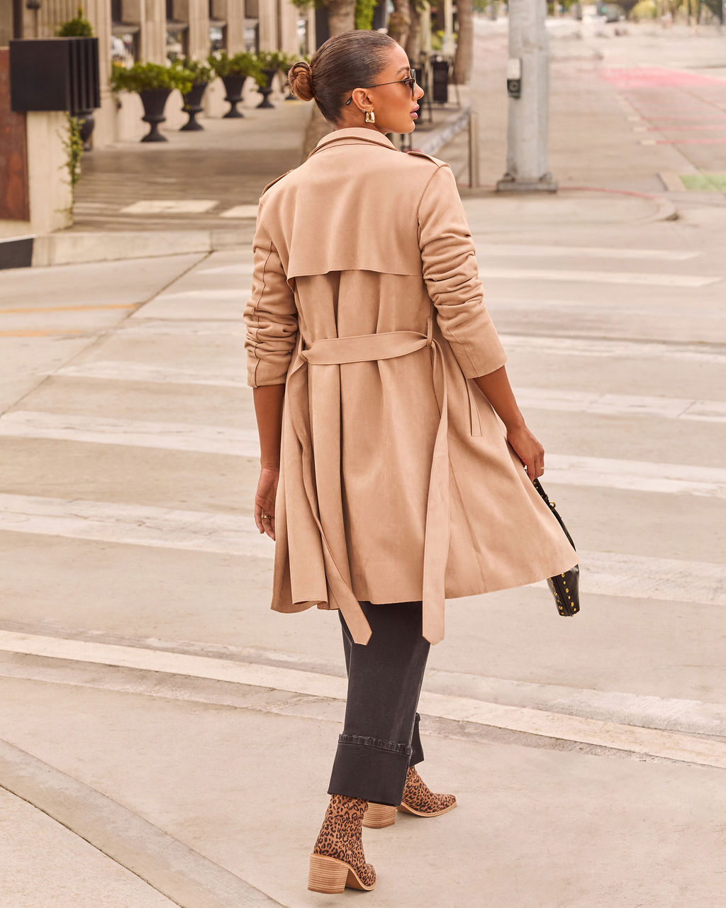 Pinecrest Suede Trench Coat