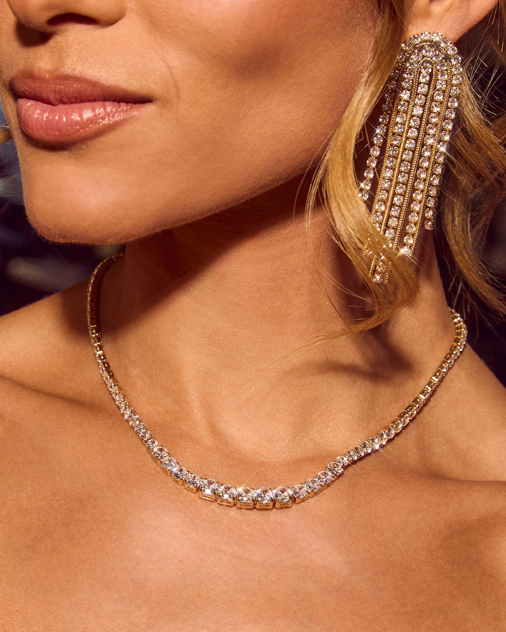 Starlust Rhinestone Embellished Necklace