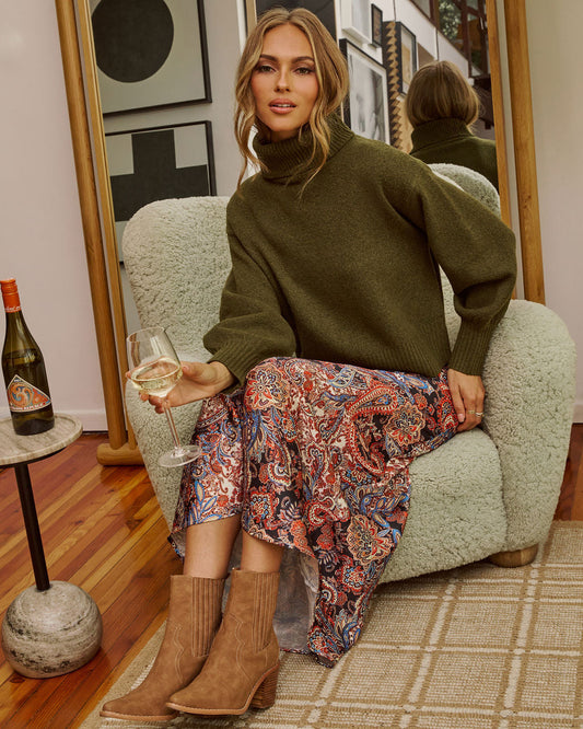 Sweater Weathered Turtleneck Sweater