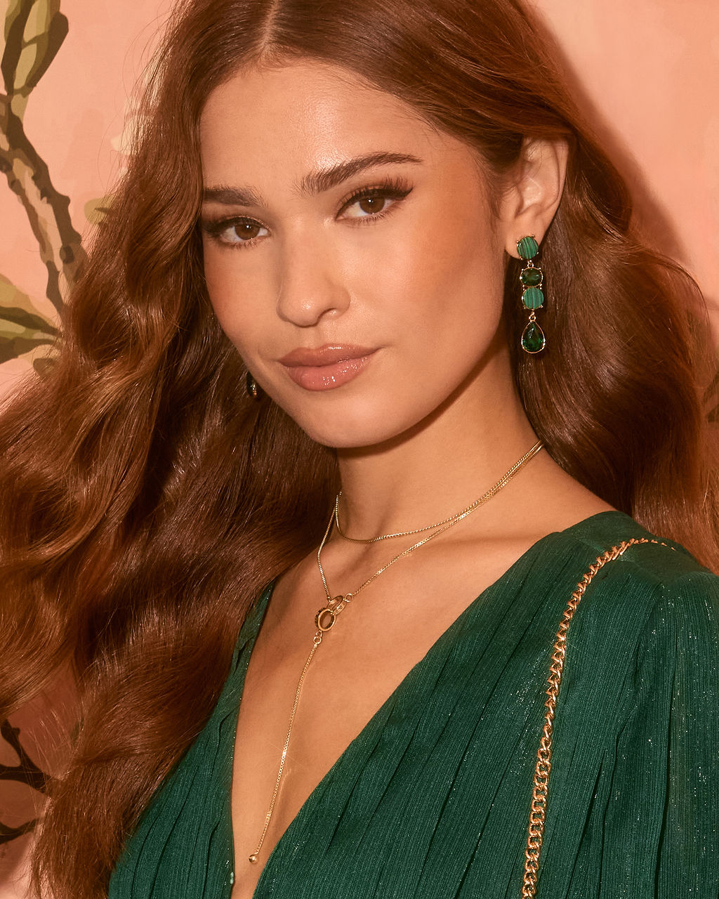 Midnight Toast Gemstone Drop Earrings