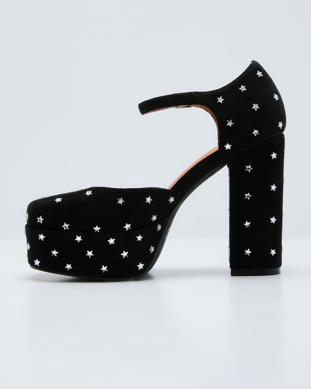 Norelle Velvet Star Embellished Platform Heels