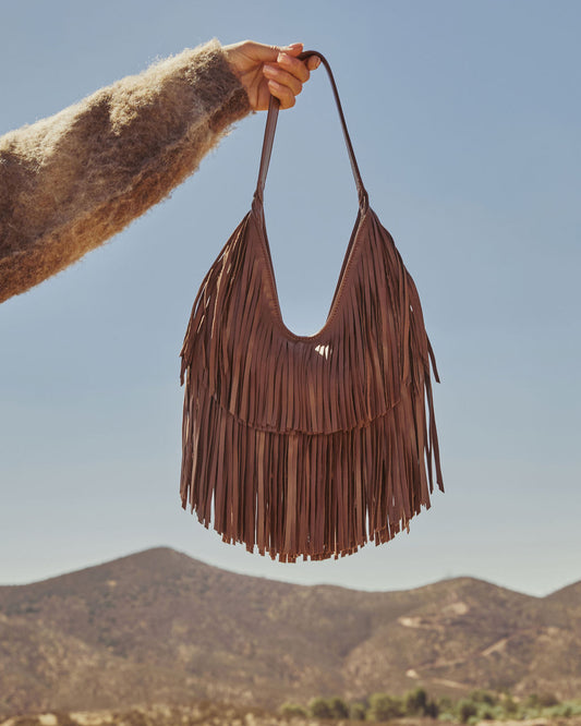 Amber Season Fringe Shoulder Bag