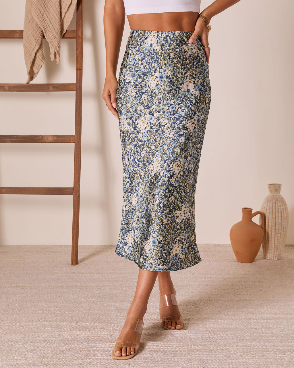 Poppy Dust Floral Maxi Skirt