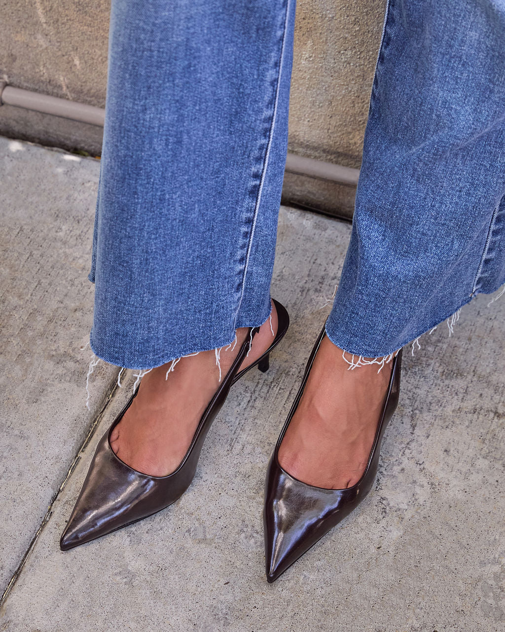 Isaline Leopard Slingback Heels