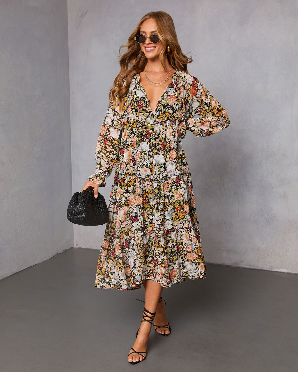 Ronda Tiered Midi Dress