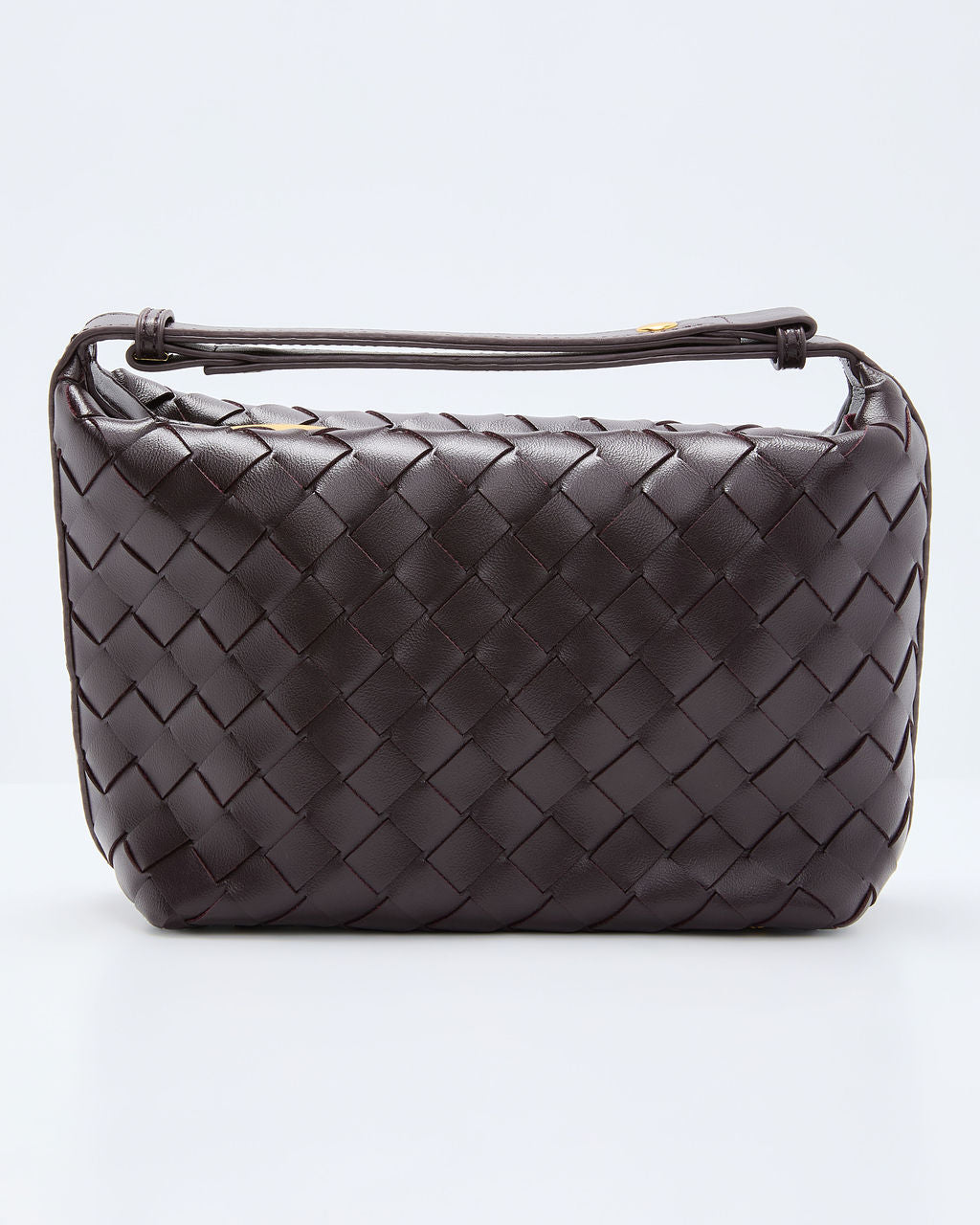 Briarly Woven Leather Top Handle Bag