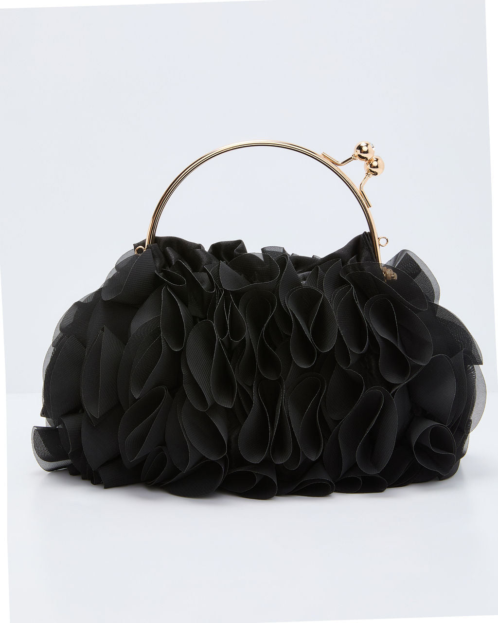 Soft Glance Floral Top Handle Pouch