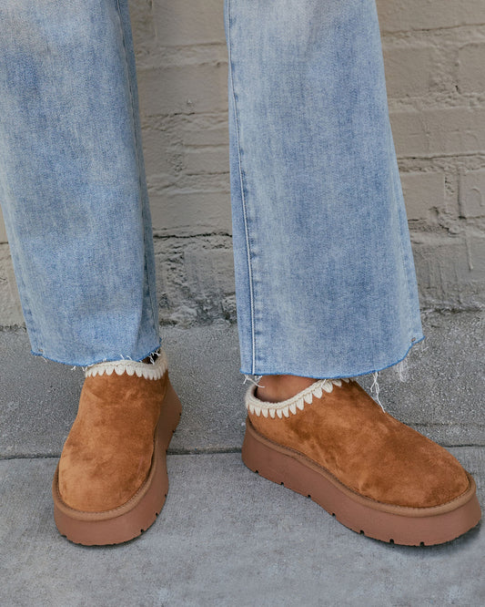 Emberlane Embroidered Platform Mules