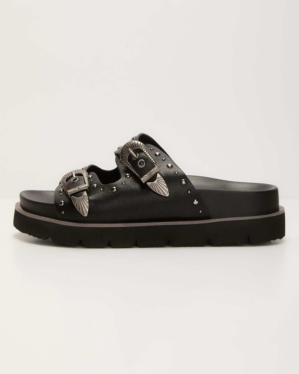 Hadyn Western Studded Buckle Sandal