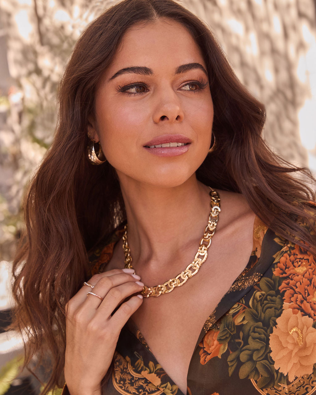 Whispered Marigold Chain Link Necklace